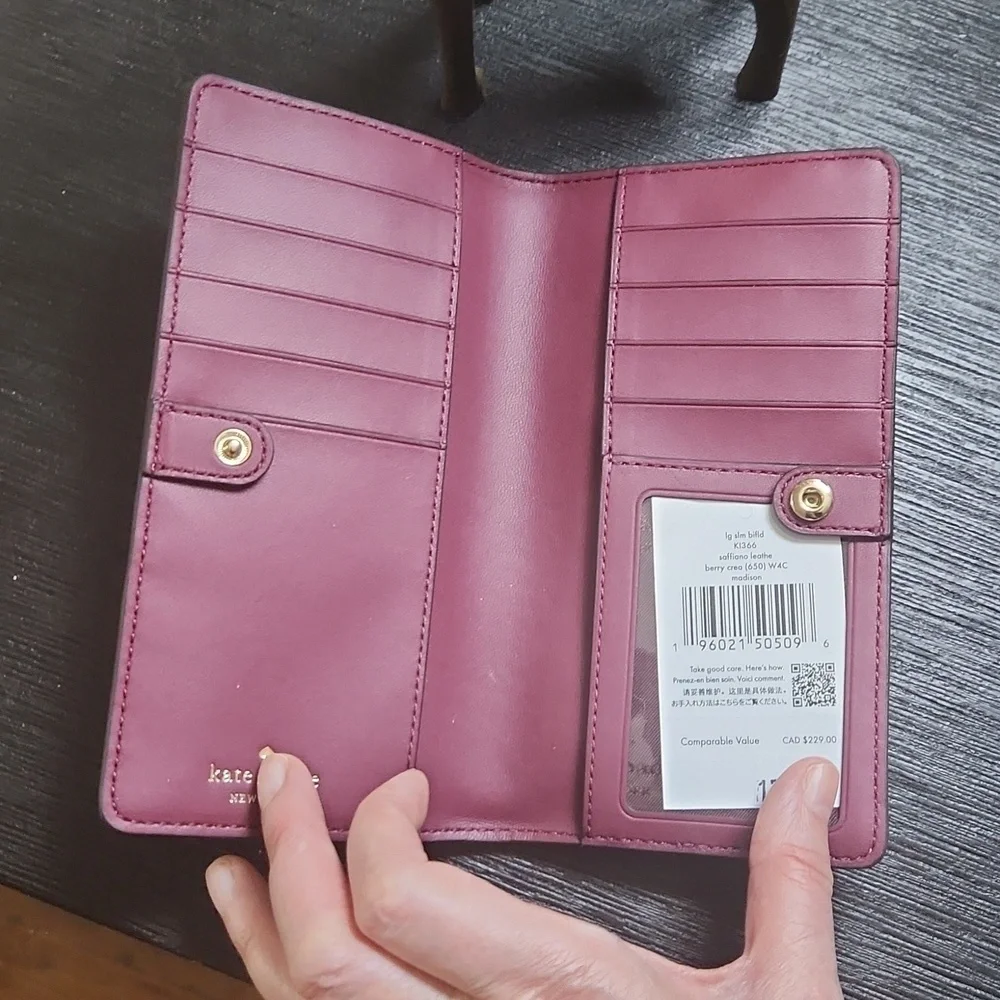 Kate Spade Madison Large Slim Bifold Wallet